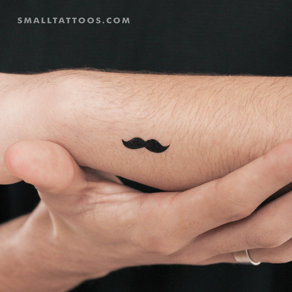 Tatuaje temporal de bigote (juego de 3)