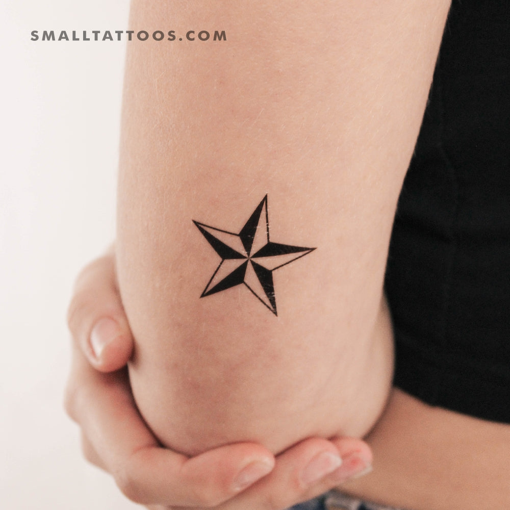 Nautical Star Temporary Tattoo (Set of 3)