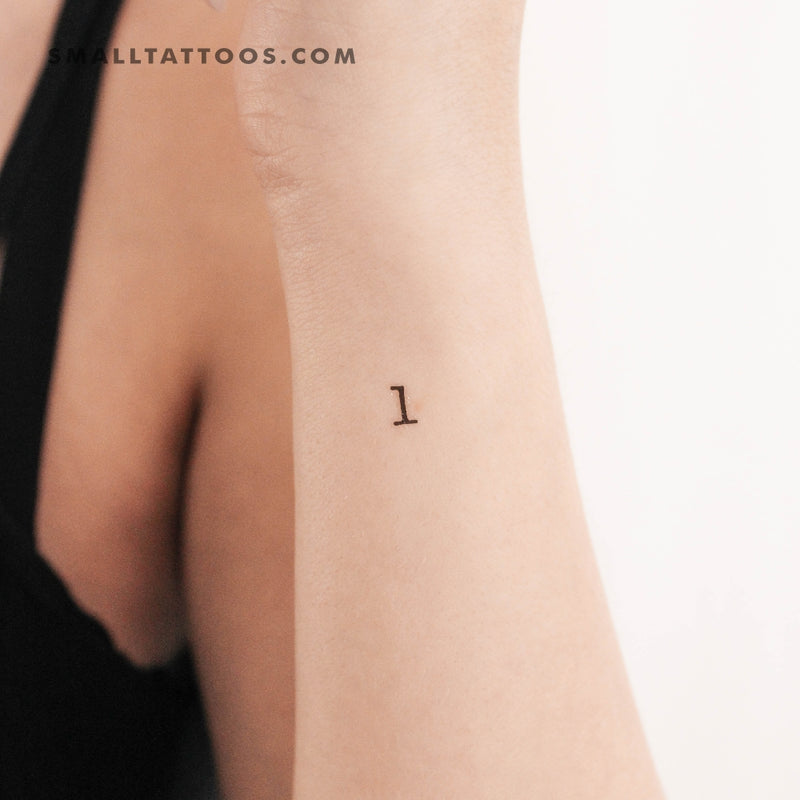 Number 1 Temporary Tattoo (Set of 3)
