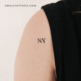 NY Temporary Tattoo (Set of 3)