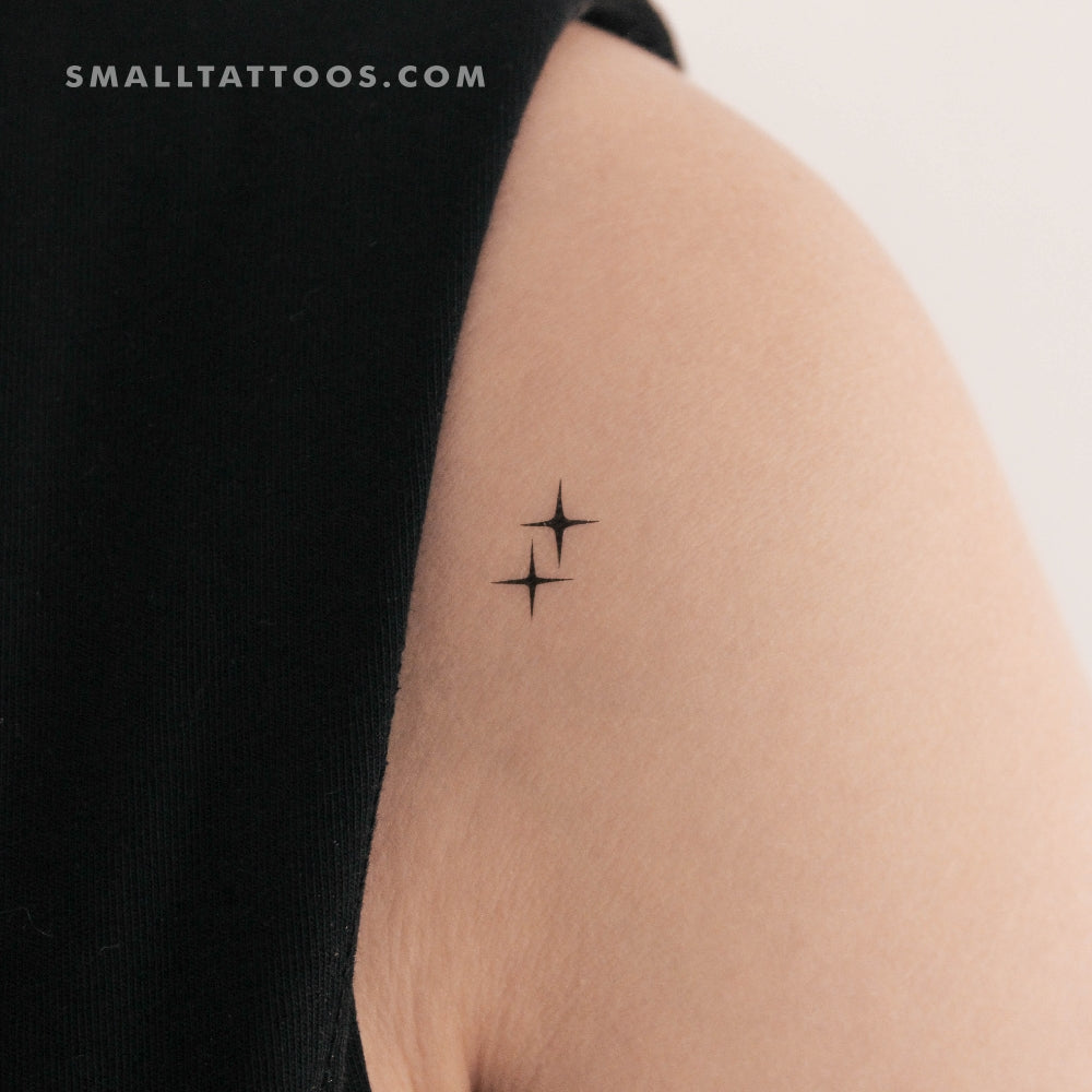 Tatuaje temporal de destellos brillantes (juego de 3)