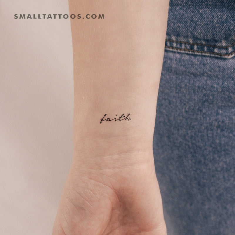 'Faith' Temporary Tattoo (Set of 3)