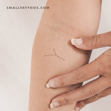 Small Cancer Constellation Temporary Tattoo (Set of 3)