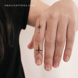 Index Finger Temporary Tattoo (Set of 3)