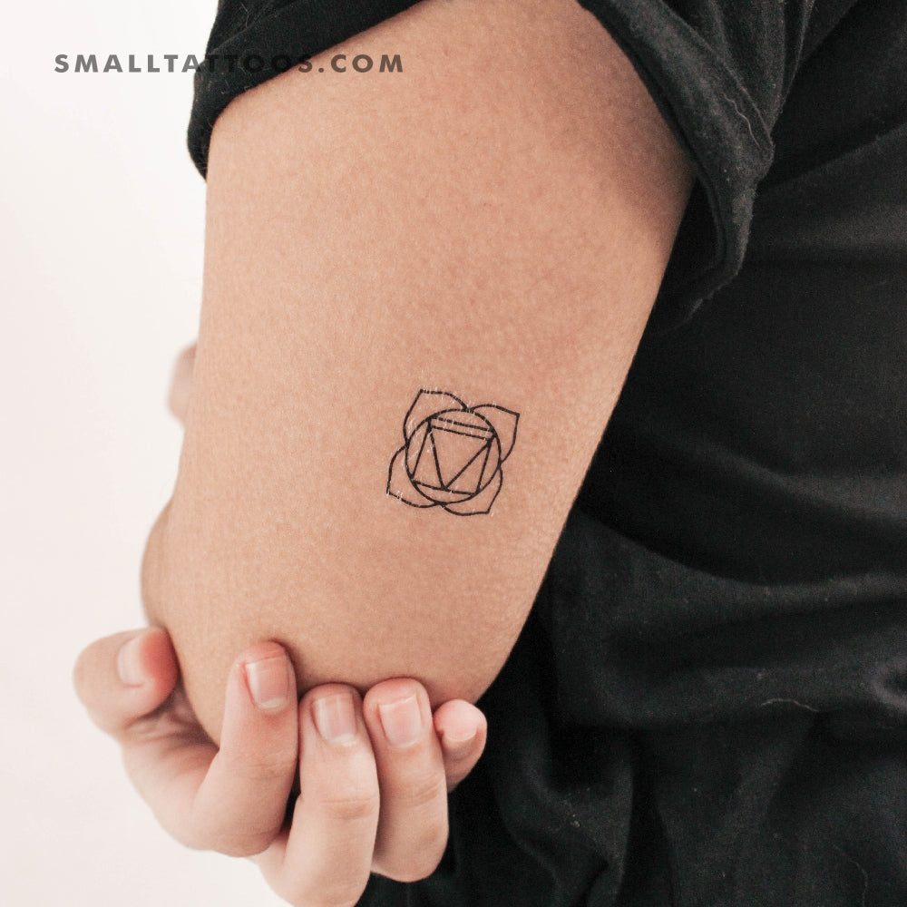Muladhara Chakra Temporary Tattoo - Set of 3