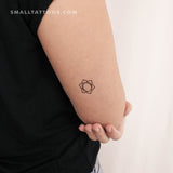 Svadhishthana Chakra Temporary Tattoo - Set of 3