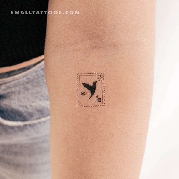 Hummingbird Stamp Temporary Tattoo (Set of 3)