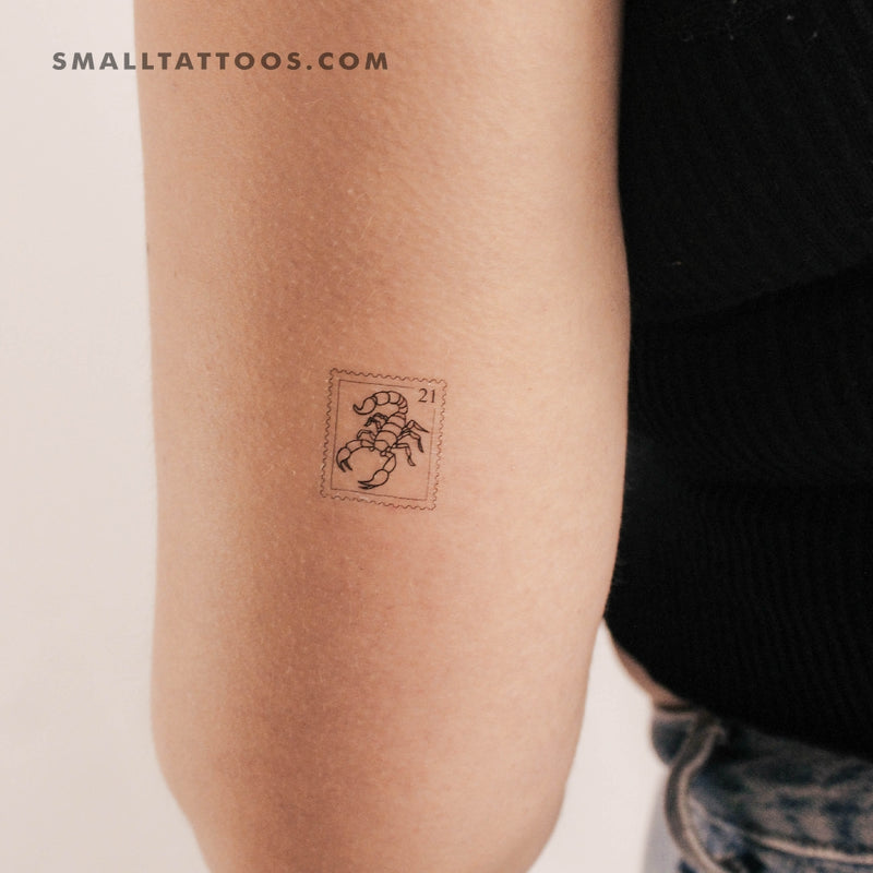 Scorpion Stamp Temporary Tattoo (Set of 3)