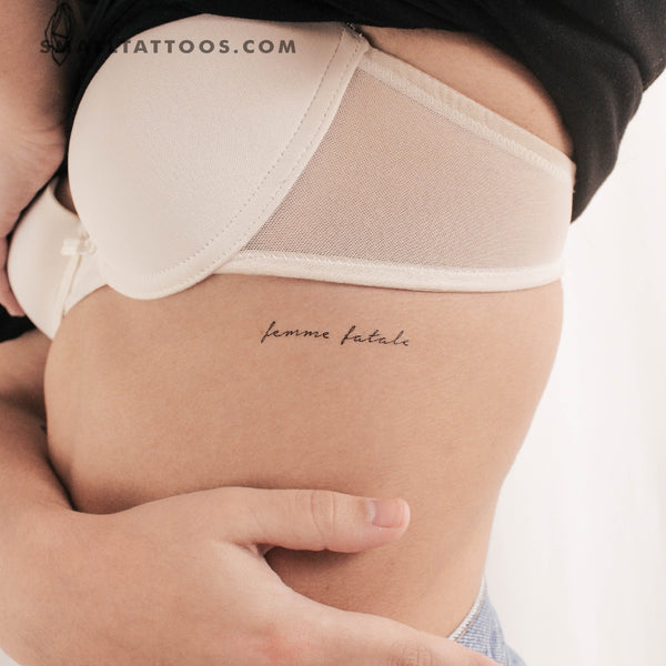 Femme Fatale Temporary Tattoo (Set of 3)