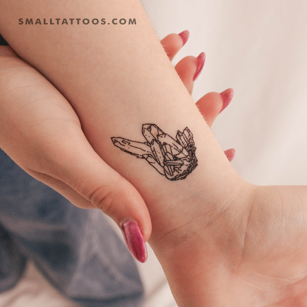 Tatuaje temporal de cristales (juego de 3)