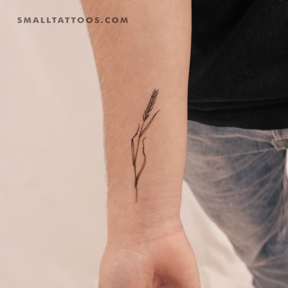 Wheat By Ann Lilya Temporary Tattoo (Set of 3)