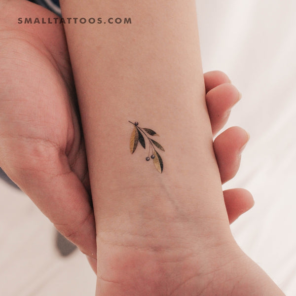 Little Olive Branch By Ann Lilya Temporary Tattoo (Set of 3)