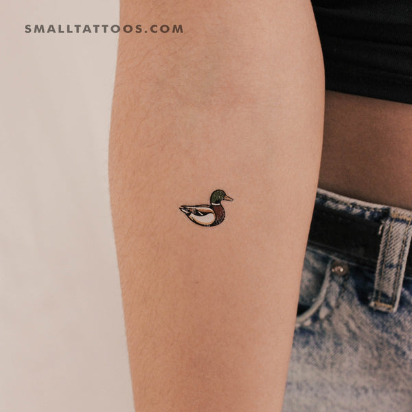 Male Duck Temporary Tattoo (Set of 3)