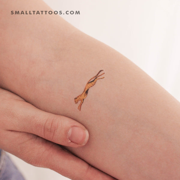 Small Leopard By Ann Lilya Temporary Tattoo (Set of 3)