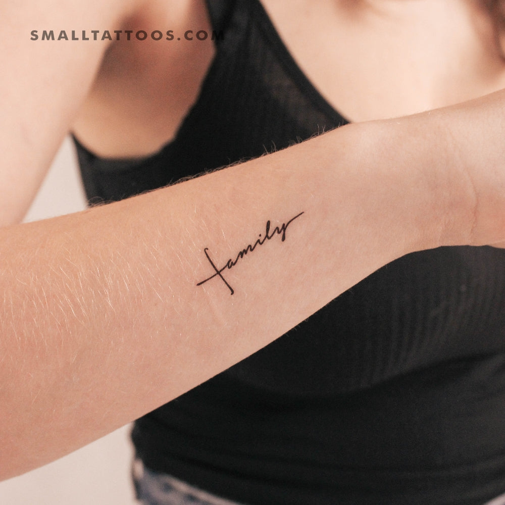 Family Cross Temporary Tattoo (Set of 3)