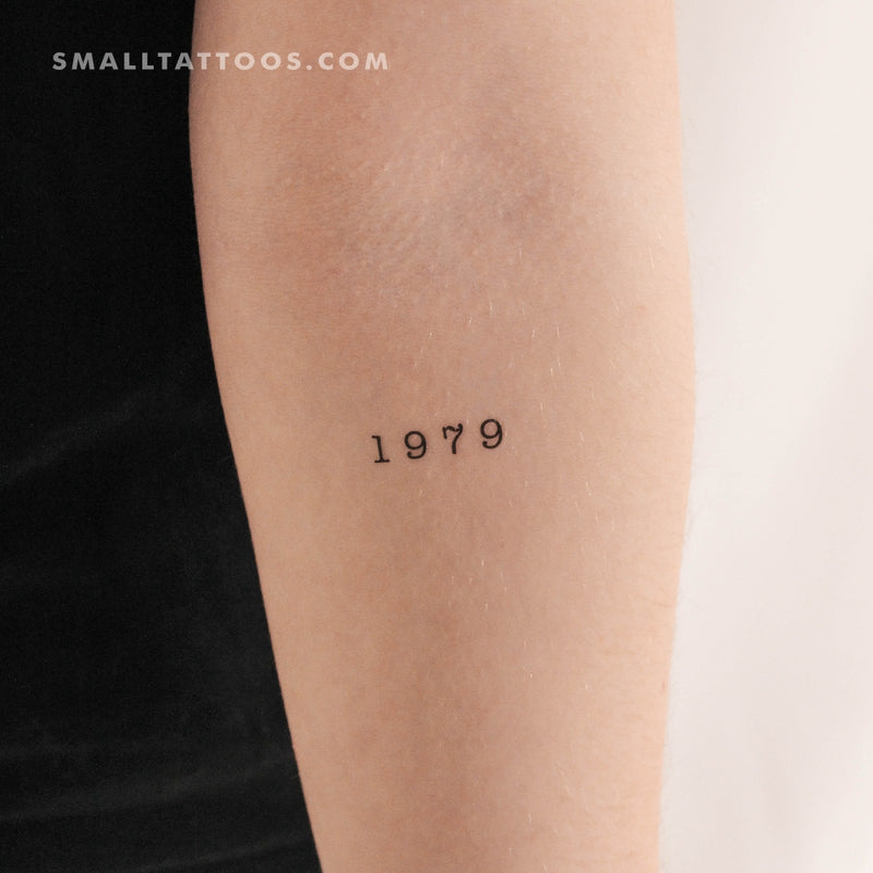 1979 Birth Year Temporary Tattoo (Set of 3)