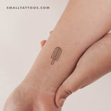 Popsicle Temporary Tattoo - Set of 3