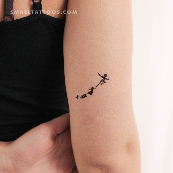 Flying Peter Pan, Wendy, Michael And John Temporary Tattoo (Set of 3)