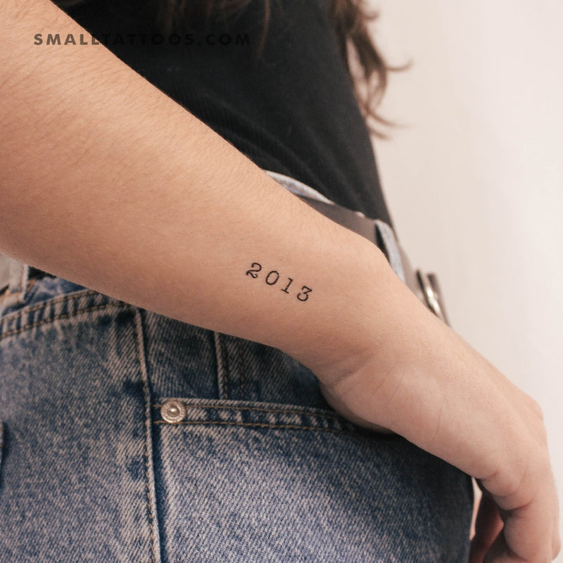 2013 Birth Year Temporary Tattoo (Set of 3)