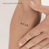 2015 Birth Year Temporary Tattoo (Set of 3)