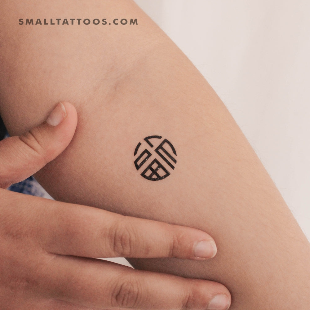 Lu Luck Symbol Temporary Tattoo - Set of 3