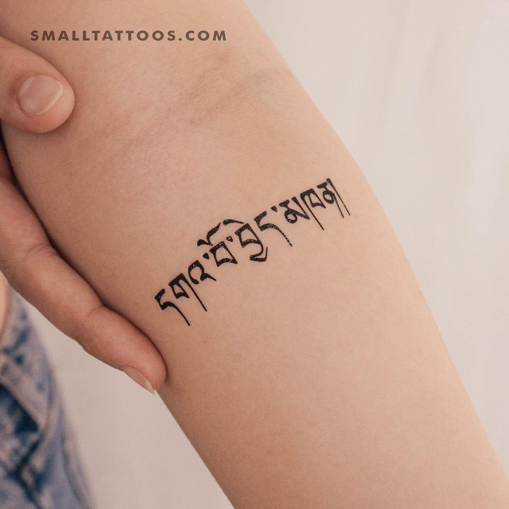 Tatuaje temporal tibetano para "amante" - Juego de 3