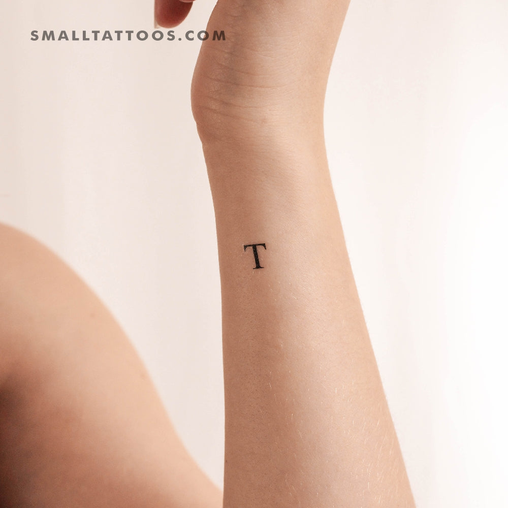 Uppercase Tau Temporary Tattoo (Set of 3)