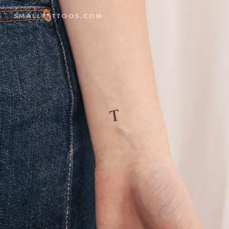 Uppercase Tau Temporary Tattoo (Set of 3)