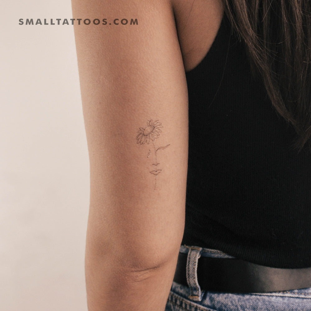 A Dreaming Daisy by Jakenowicz Temporary Tattoo - Set of 3