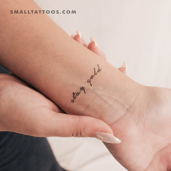 Stay Gold Temporary Tattoo (Set of 3)