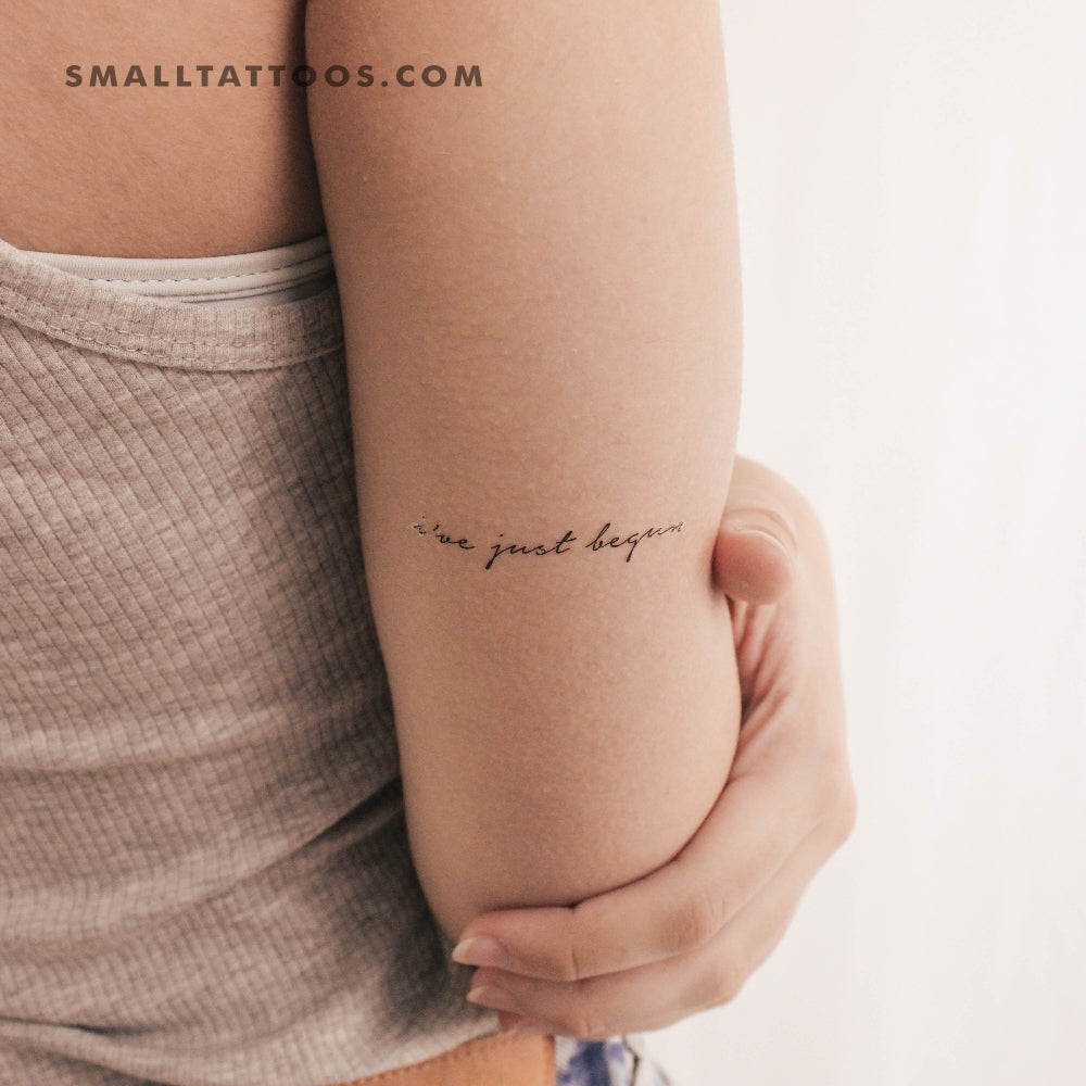 I've Just Begun Temporary Tattoo (Set of 3)