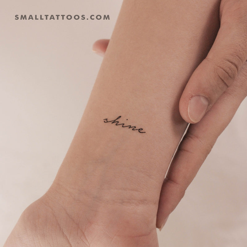 'Shine' Temporary Tattoo (Set of 3)