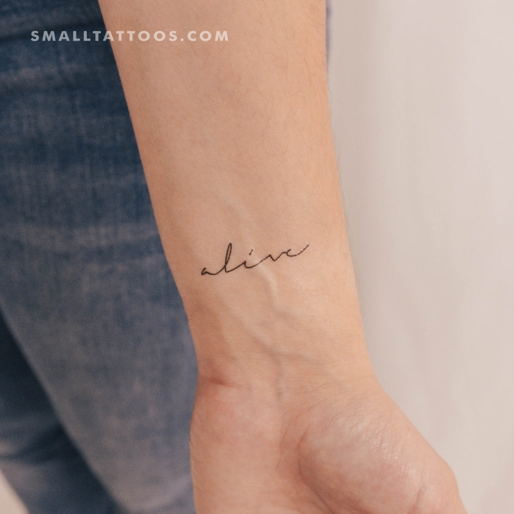 Tatuaje temporal "Vivo" - Juego de 3