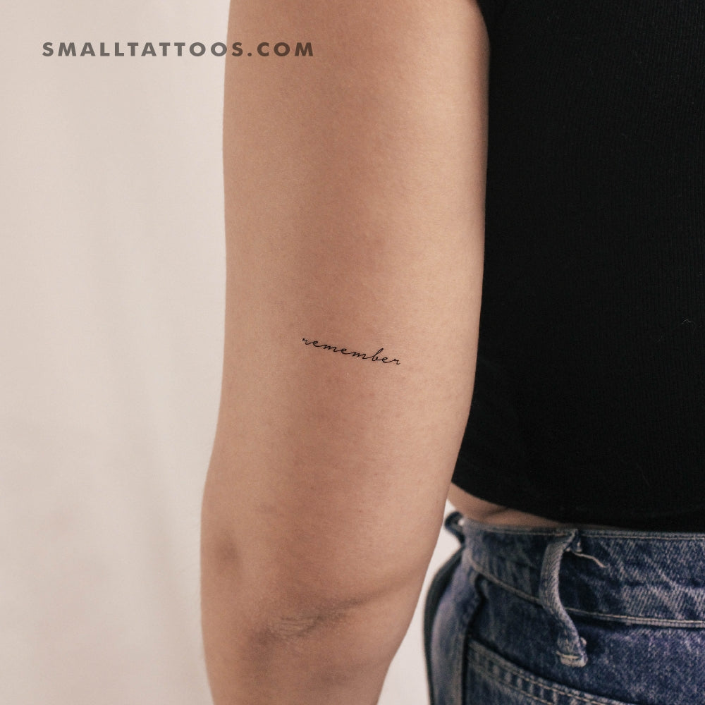Tatuaje temporal Remember (juego de 3)