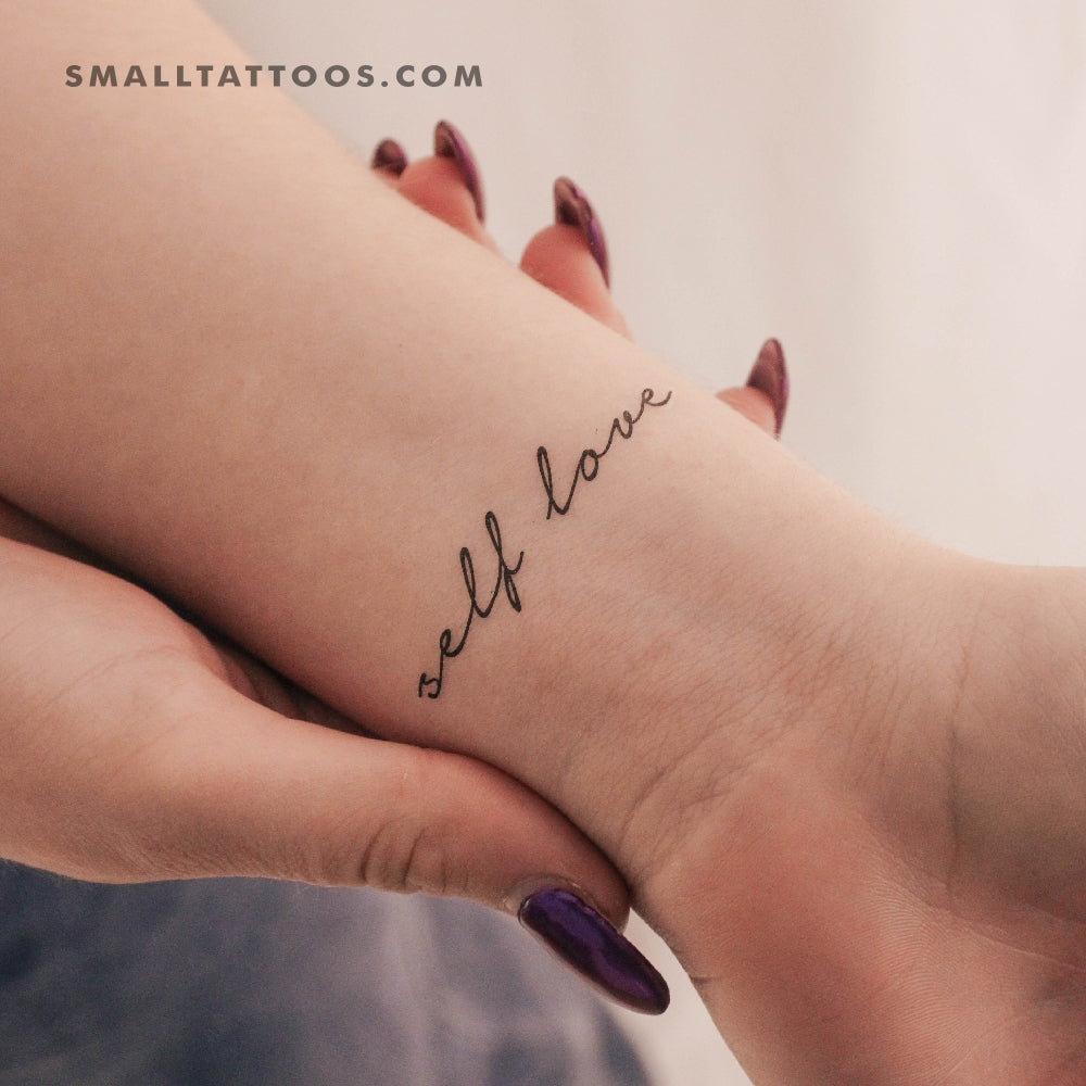 Tatuaje temporal de amor propio (juego de 3)