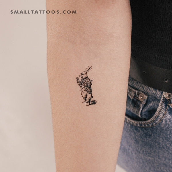 White Rabbit Temporary Tattoo (Set of 3)