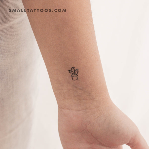 Cactus Temporary Tattoo (Set of 3)  Small Tattoos