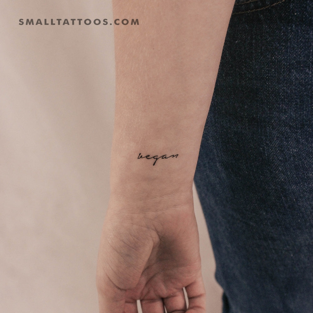 Tatuaje temporal "Vegano" (juego de 3)
