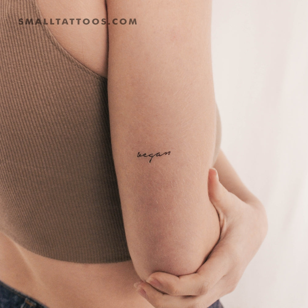 Tatuaje temporal "Vegano" (juego de 3)