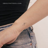 Tiny Infinity Arrow Temporary Tattoo (Set of 3)