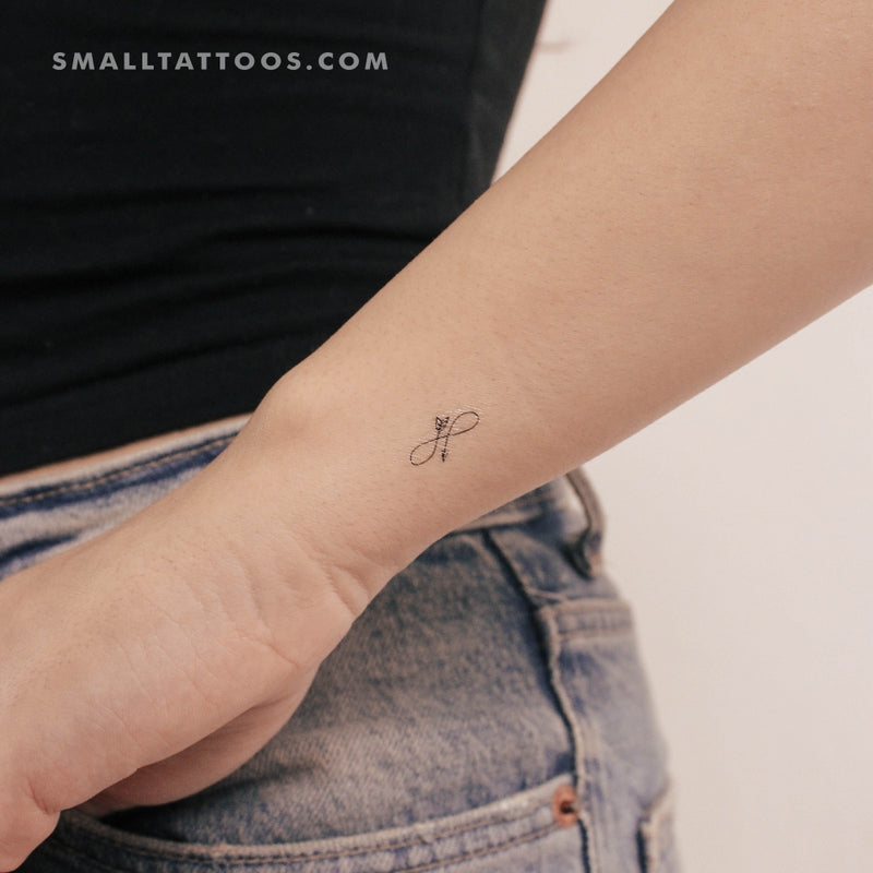 Tiny Infinity Arrow Temporary Tattoo (Set of 3)