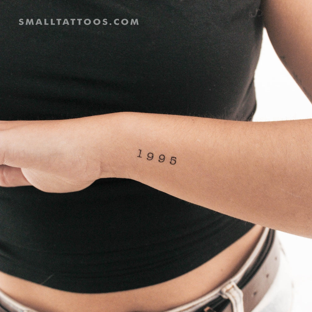 Tatuaje temporal del año de nacimiento 1995 (juego de 3)