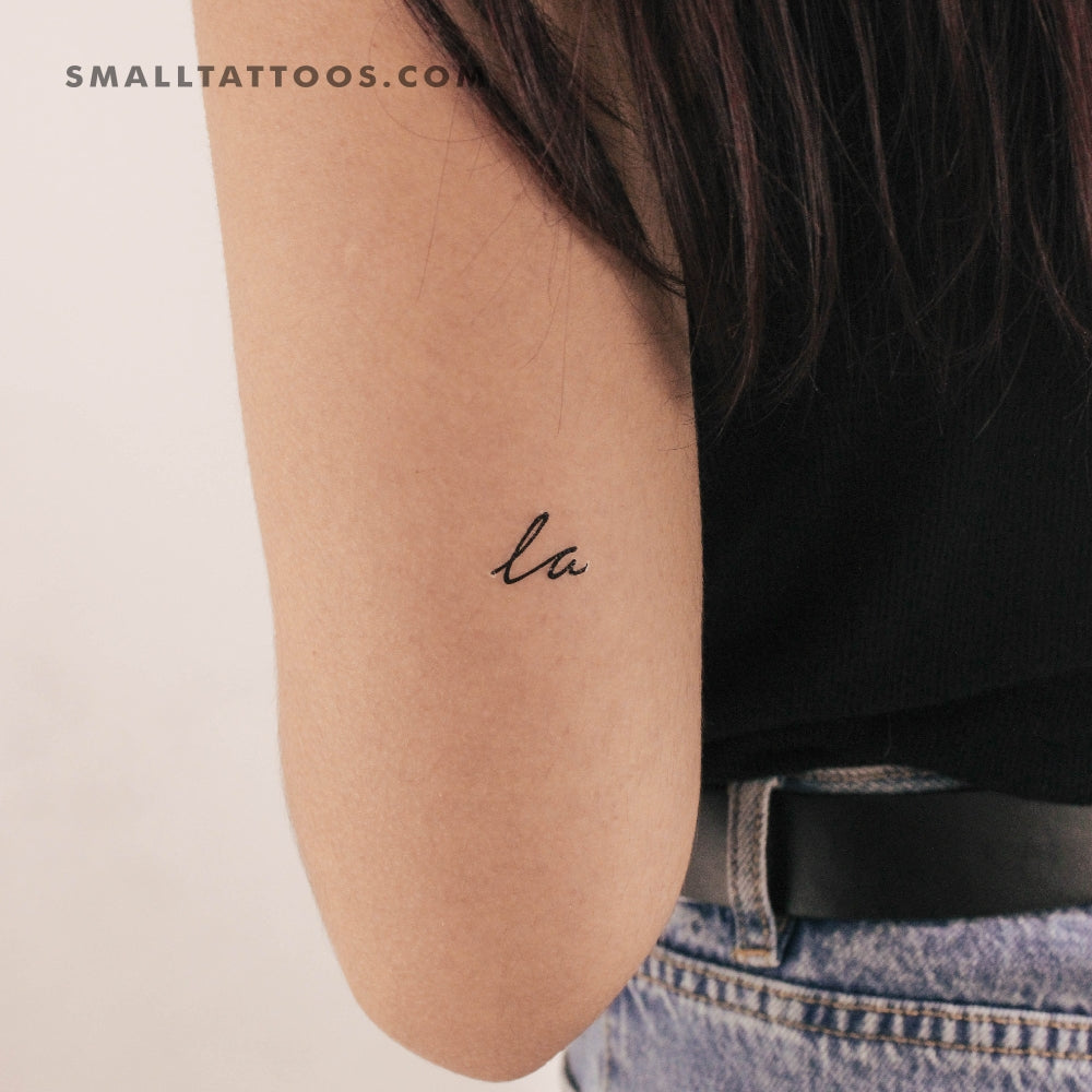 Tatuaje temporal La - Juego de 3