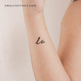 La Temporary Tattoo - Set of 3