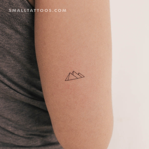Egyptian Pyramids Temporary Tattoo - Set of 3