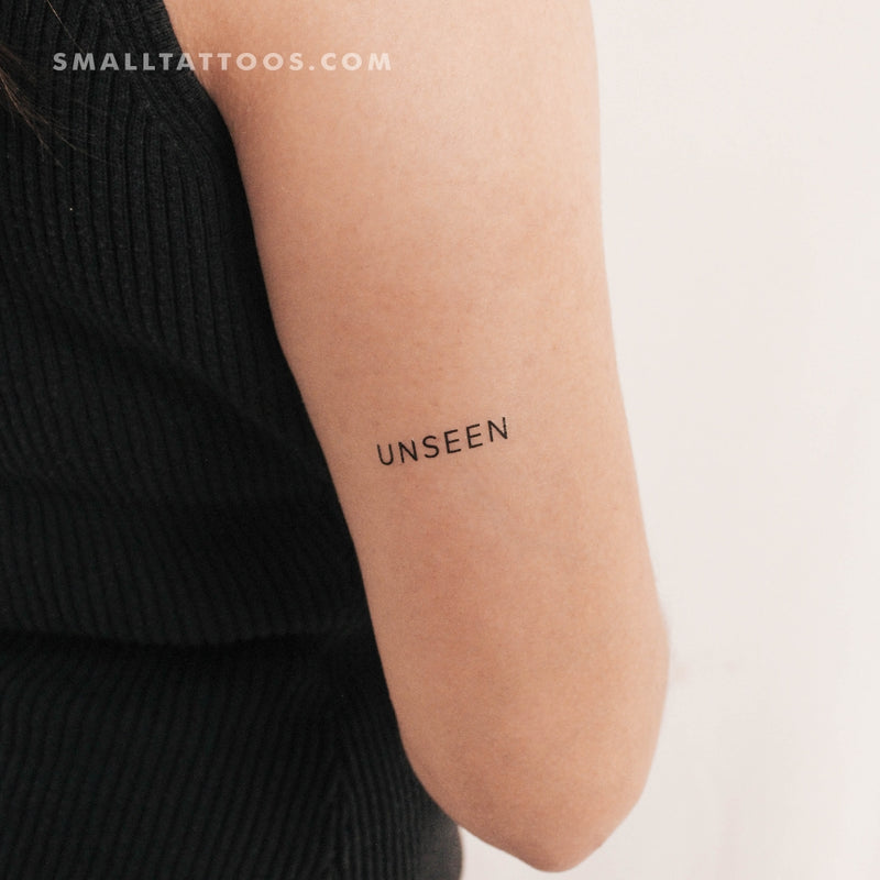 Unseen Temporary Tattoo - Set of 3