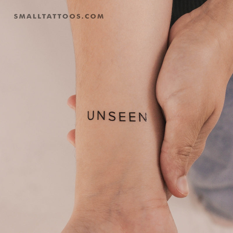 Unseen Temporary Tattoo - Set of 3