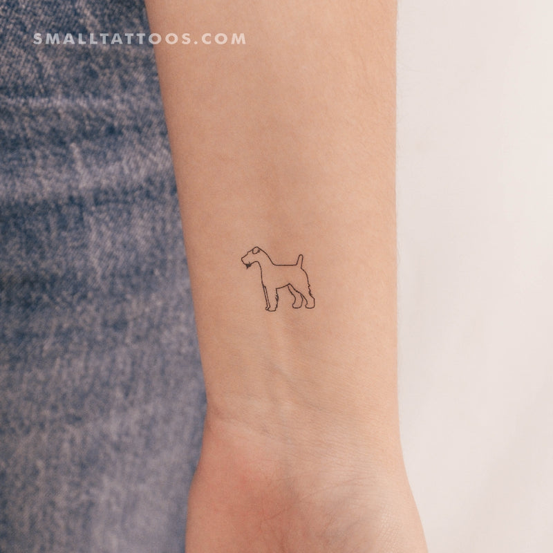 Fox Terrier Temporary Tattoo (Set of 3)