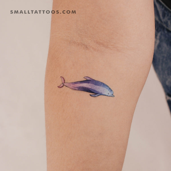 Dolphin By Ann Lilya Temporary Tattoo (Set of 3)