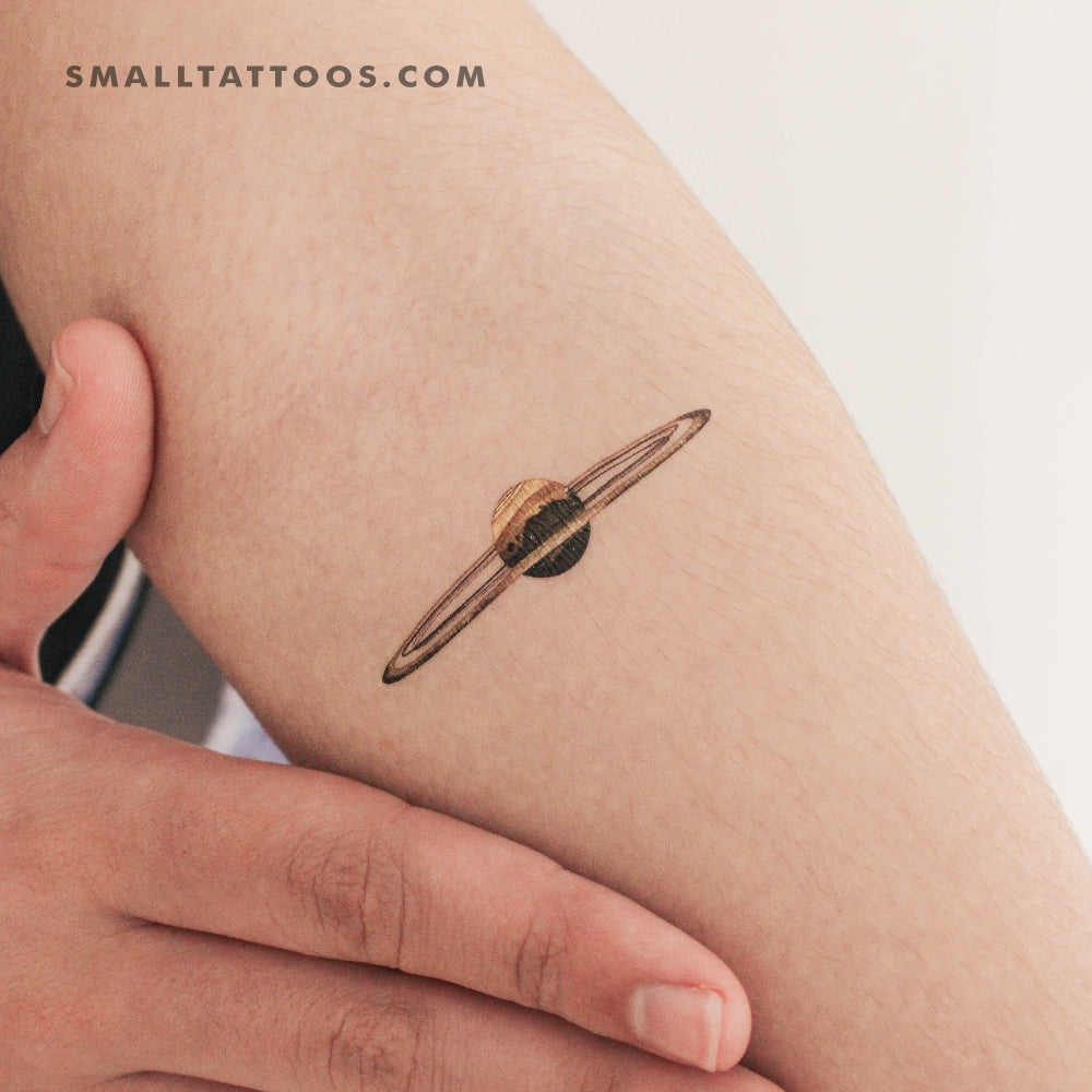 Tatuaje temporal de Saturno de Ann Lilya (juego de 3)